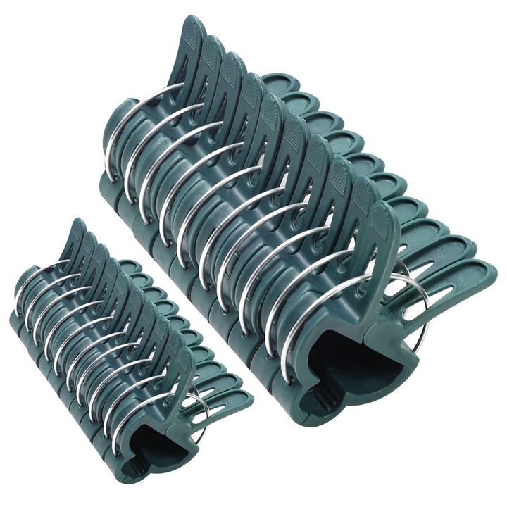 Set 60 cleme pentru plante, BGHYHYHI, 30 mari si 30 mici, reutilizabile, pentru rosii, flori, plante cataratoare, dimensiuni 4.5x6cm si 2.5x4cm