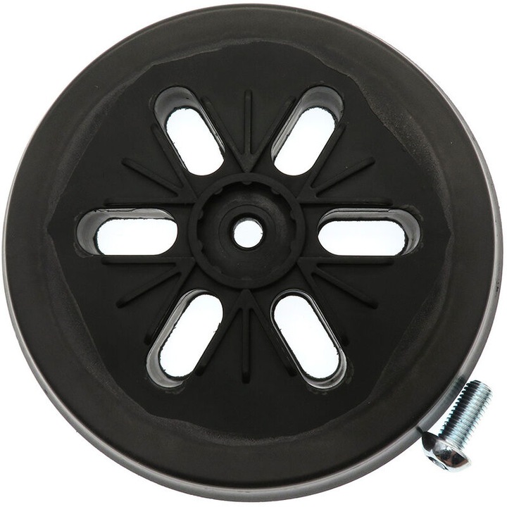 Disc de slefuit AMRINUGL, flexibil, cu prindere tip arici, 6 gauri pentru extractia prafului, dimensiune 15x15cm