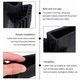 Pachet 4 accesorii pentru scari de lucru, BGHYHYHI, Cauciuc, Antiderapant, Rezistent, Usor de instalat, Negru