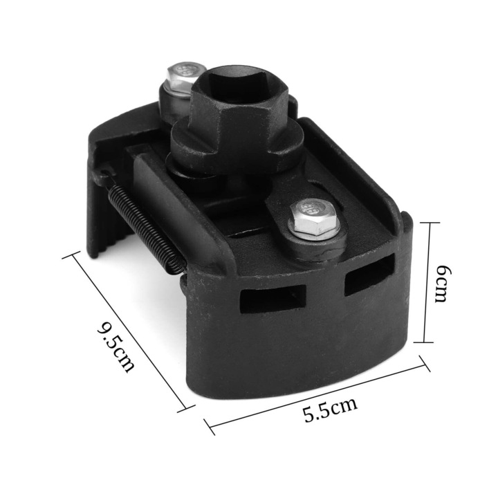 Cheie universala pentru filtre de ulei, 60-80mm, otel, negru, 9.5x5.5x6cm