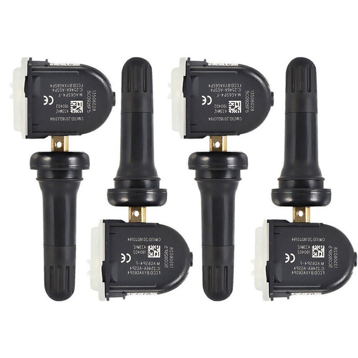 4 db-os guminyomás-érzékelő készlet Opel Astra K, Astra J, Corsa D, BGHYHYHI, fekete