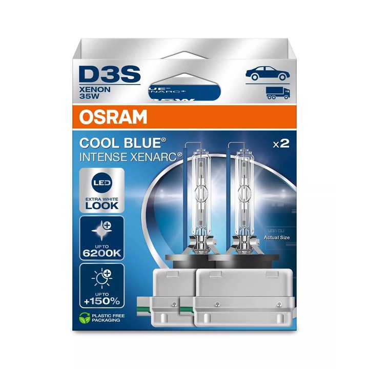 Bec Osram Xenarc Cool Blue Intense D3S 35W 42V PK32d-5 Set 2 buc