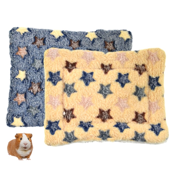 Culcusuri pentru animale mici, BGHYHYHI, set 2 piese, alb + cafea deschis, 20x15cm