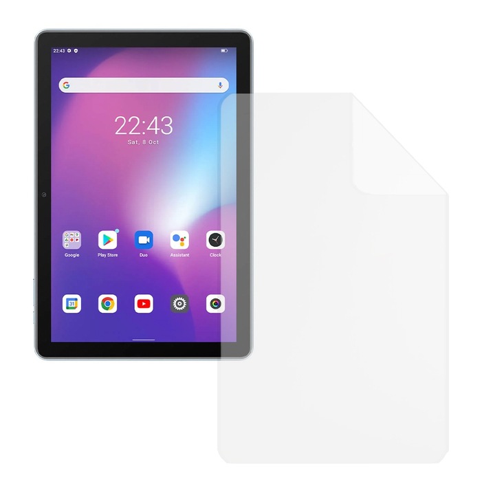Folie Silicon High Definition pentru Blackview Tab 7, COMANDO TAB PROTECT, Anti-Soc, Rezistenta la zgarieturi, Ultra-subtire, Strat Oleofobic, Sensibilitate ridicata, Aplicare usoara, Transparent