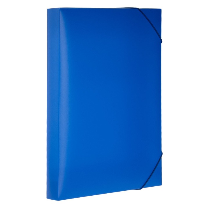 Mapa stil cutie cu elastic albastra Antbro®, 25 x 3.3 x 33 cm