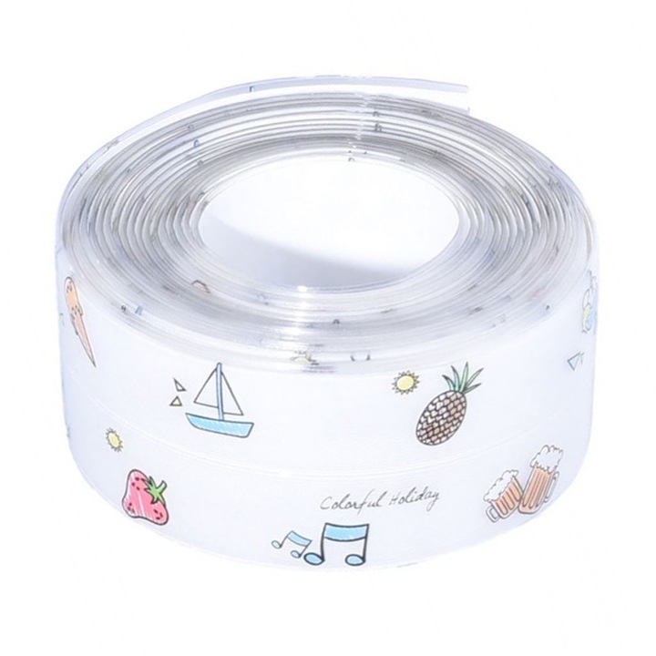 Banda pentru Etansare, Latime 3.8cm, Lungime 3.2m, Imprimeu Multicolor