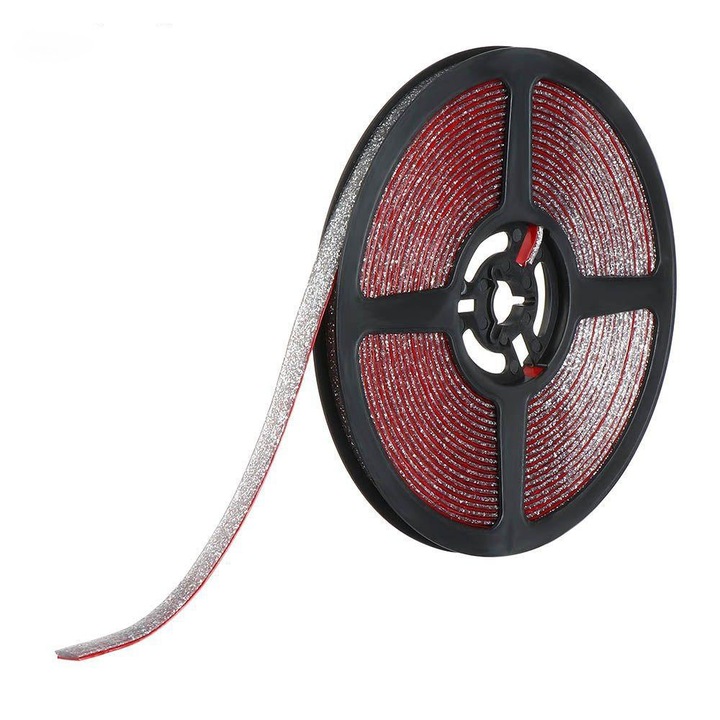 Banda Sanitara de Etansare, Siliconica, Latime 8 mm, Lungime 6m, Argintiu