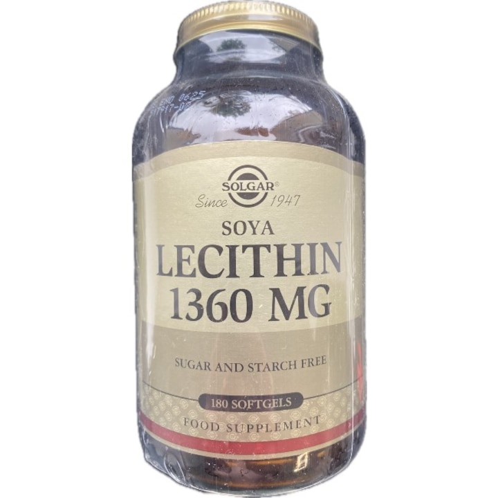 Lecitina Soia Solgar 1360mg 180 capsule moi - Sanatate Creier, Ficat si Inima. Solgar