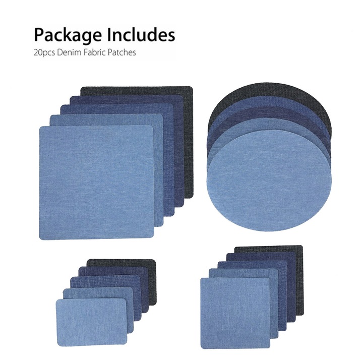 Öntapadós tapaszok farmerjavításhoz, Enforose, többfunkciós kivitel, testreszabás, 10x15cm