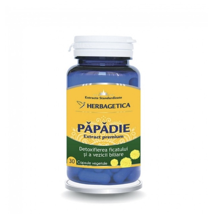 Supliment alimentar, extract standardizat premium Papadie 30 capsule vegetale, Herbagetica