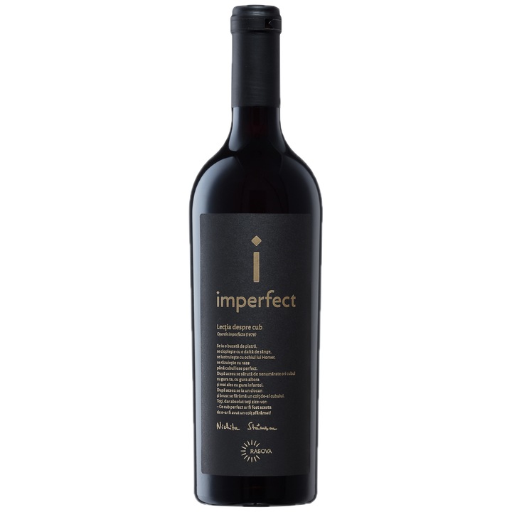 Vin Rosu Crama Rasova Imperfect, Feteasca Neagra, Sec, 0.75l