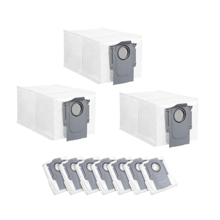10 db TasyPins porszívó porzsák, 2,7 literes készlet, kompatibilis a Roborock Q Revo/Qrevo Pro/Qrevo MaxV/Qrevo Curv/S8 MaxV Ultra/S8 Max Ultra készülékekkel