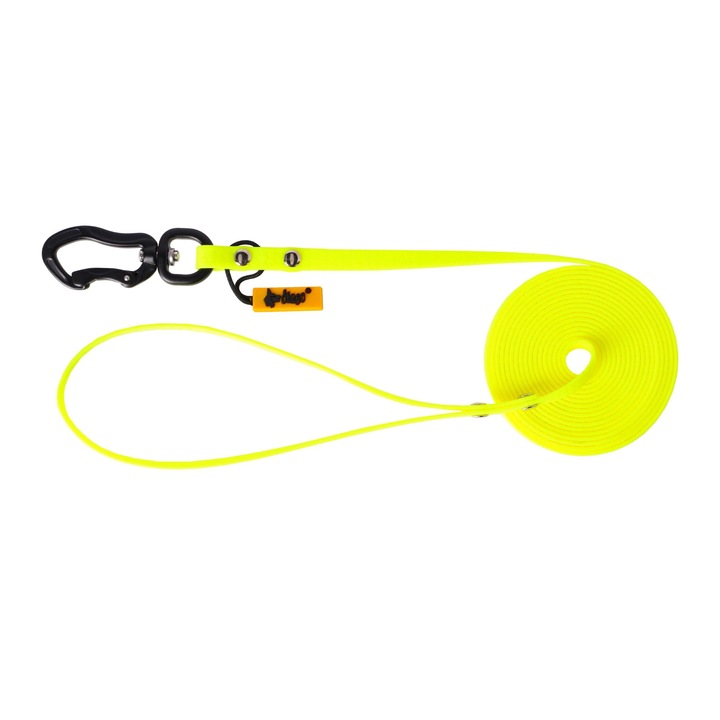 Lesa pentru caini, Flex Honey, de dresaj, galben, M 1cmx3m