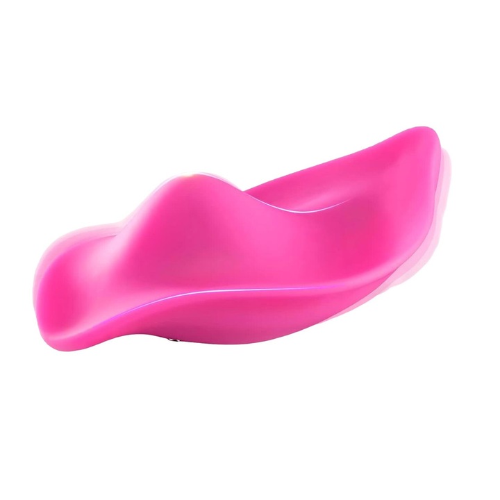 Hordozható vibrátor fehérneműhöz, rózsaszín, 13 cm, távirányítóval és 12 vibrációs móddal