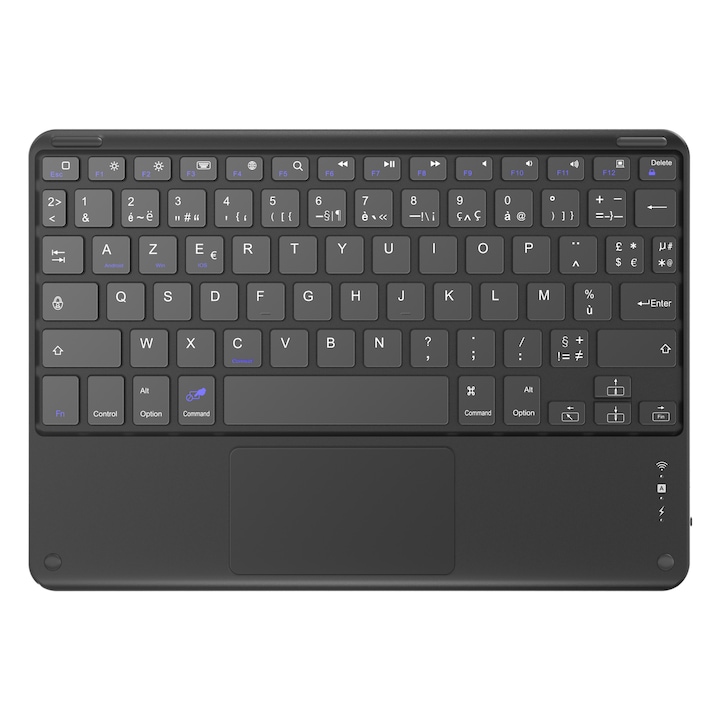 Tastatura Bluetooth, Blackview, ABS, Wireless, telefon, tableta, PC, Portabila, Windows, Mac, Android, iOS, Baterie Reincarcabila, Negru