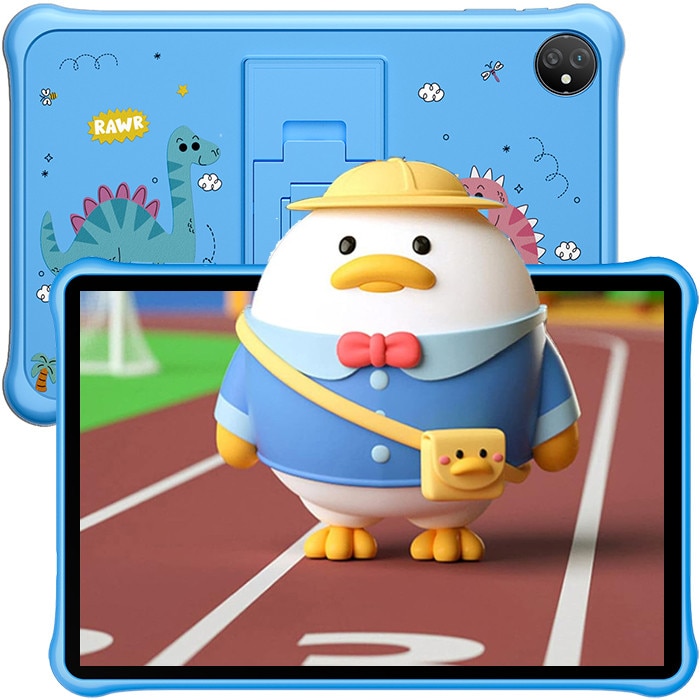 Tableta pentru copii Blackview Tab 30 Kids, Android 13Go, 10.1", 60Hz, 6GB Ram(2GB + 4GB extensibili), 64GB Rom, 800x1280, 5100mAh, 4 nuclee, WIFI6 (2.4G+5G), Card TF unic, 10W, Tableta educationala, Albastru