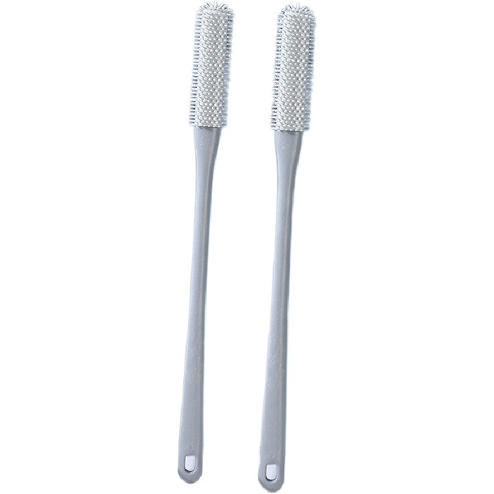 Set de perii pentru picioare, Silicon, 2 bucati, 40cm, gri