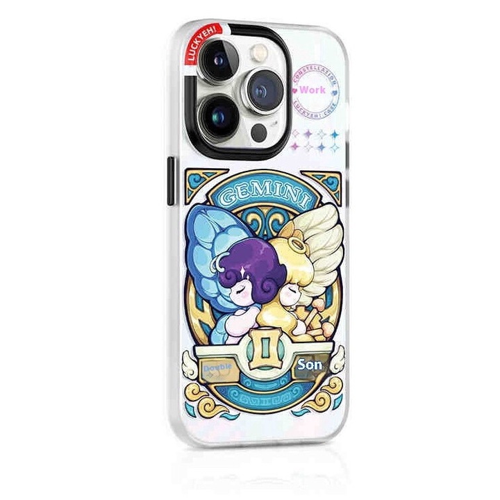 Husa telefon douro-x-ctry, Constellation Series 1, anti-bacteriana, design subtire si usor, pentru iPhone 13 Pro Max, multicolor