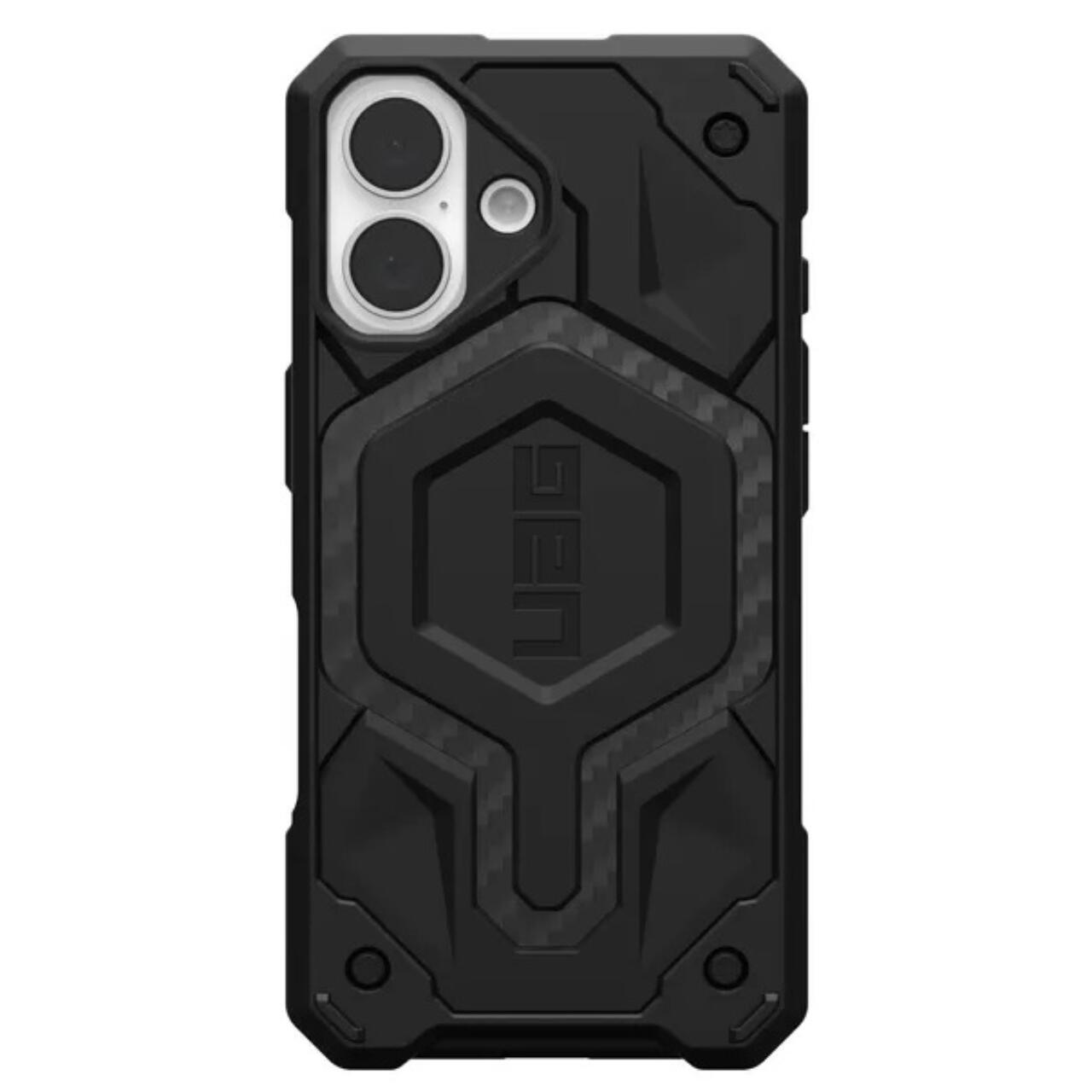 Husa de protectie UAG Monarch Series pentru iPhone 16, Carbon Fiber