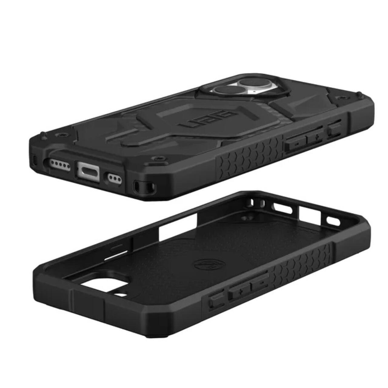 Husa de protectie UAG Monarch Series pentru iPhone 16, Carbon Fiber