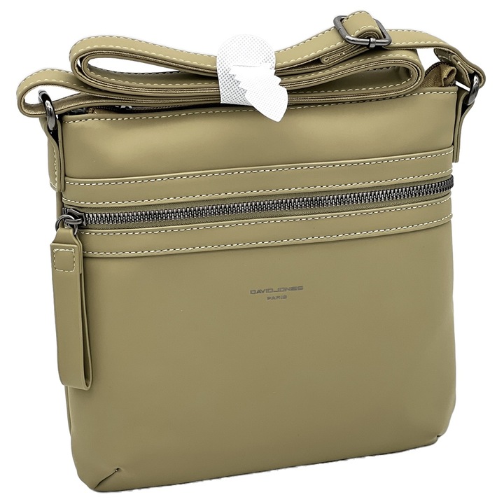 Geanta Dama de Umar, Model Casual Olive Green, 23x23x4 cm, Paris Fashion, Calitate Garantata David Jones®