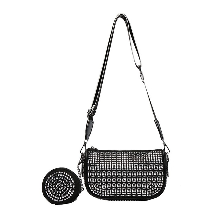 Női táska, 20x13x7 cm, Ezüstszín, 20 x 13 x 7 cm