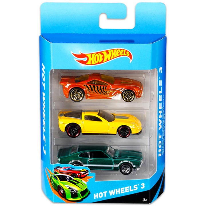 Masinuta Hot Wheels: set cu 3 masinute - diferite