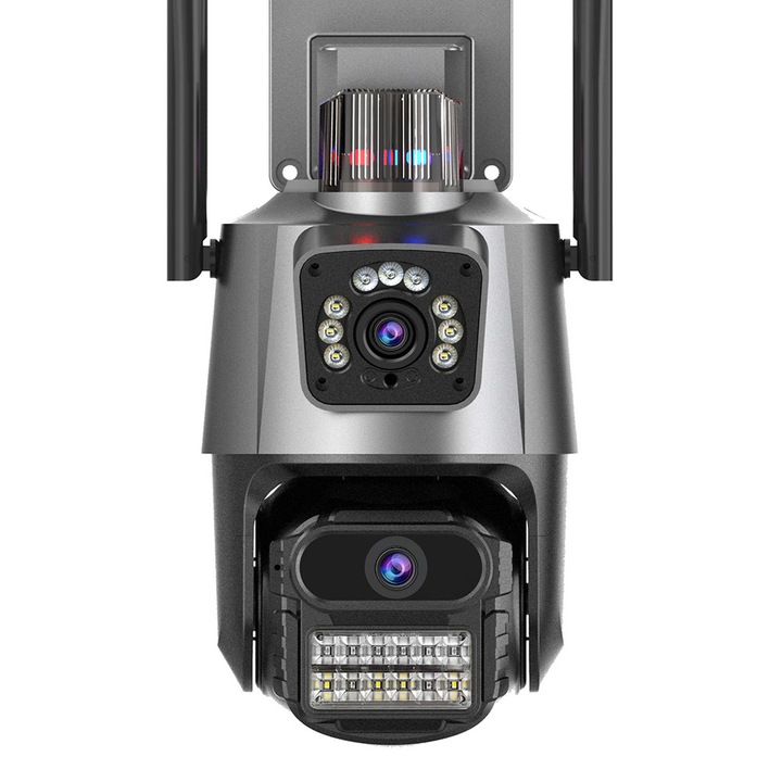 Камера за наблюдение STARTRONIK®, UHD Wi-Fi Откриване на движение Звукова аларма Нощно виждане IP66 8MP Видео Сигурност