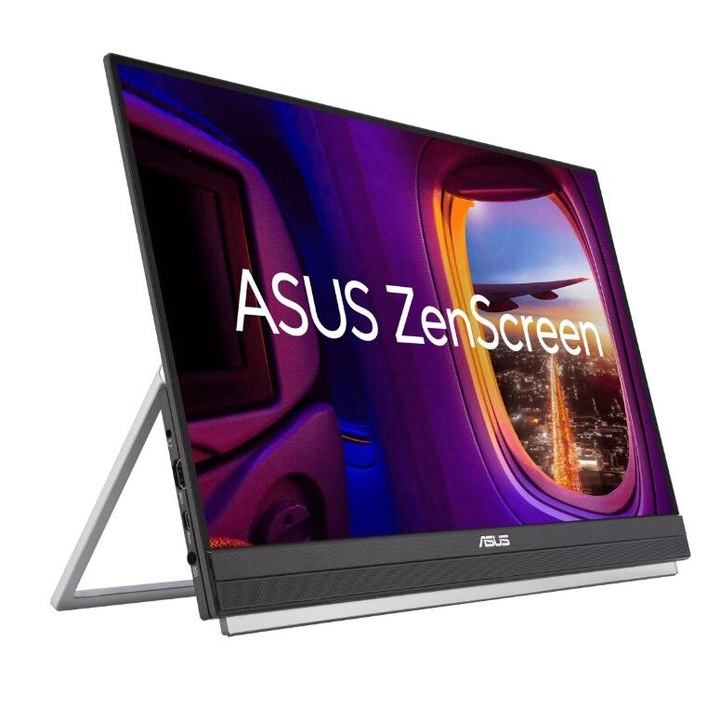 Monitor IPS LED Asus ZenScreen 21,5" MB229CF, Full HD 1920 x 1080, HDMI, Pivot, hangszórók, 100 Hz, 5 ms fekete