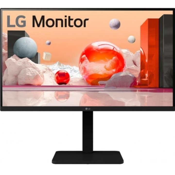 Monitor IPS LED LG 27" 27BA550-B, Full HD 1920 x 1080, VGA, HDMI, DisplayPort, hangszórók, Pivot, 100 Hz, 5 ms fekete