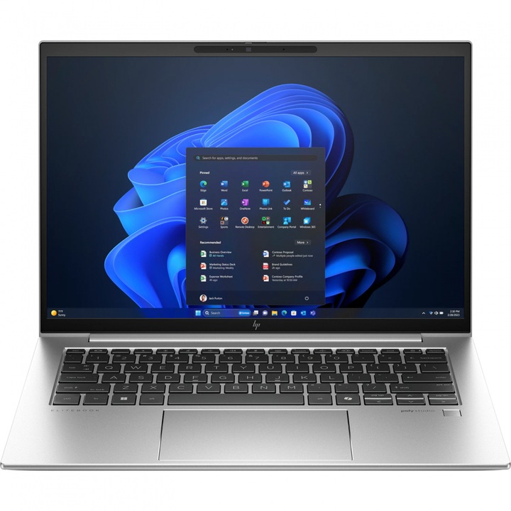 HP EliteBook 840 G11 Laptop, processzor Intel® Core™ Ultra 7 155U 12MB gyorsítótár, akár 4,80 GHz, 14" WUXGA, 16GB DDR5, 1TB SSD, Intel Graphics, Windows 11 Pro, ezüst