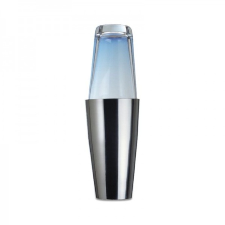 Shaker profesional din inox si sticla, Boston, 500 ml