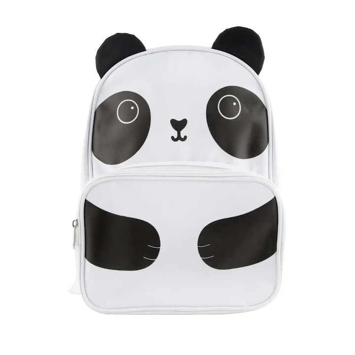 Rucsac copii, Sass and Belle, Aiko Panda, alb, 31x24x8cm