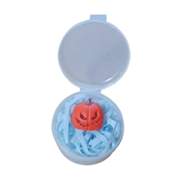 Комплект капачки за механична клавиатура, дизайн на тиква, прозрачни, ръчна изработка, 5гр