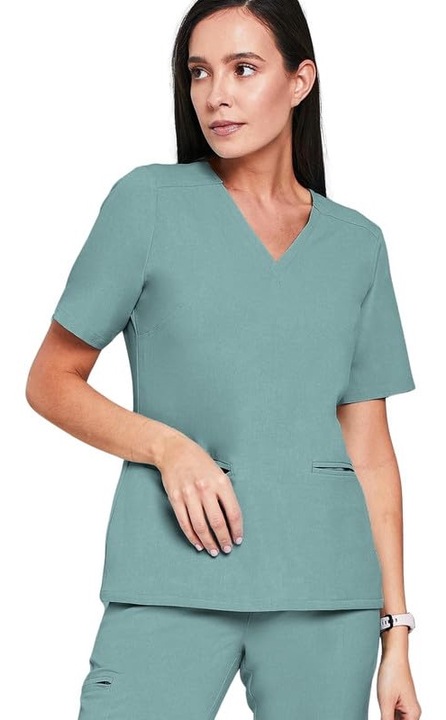 Costum medical pentru dama, MEDHOODIE, Poliester, Verde dusty, XS
