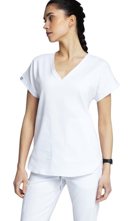 Costum medical de dama, MEDHOODIE, Poliester, Alb, XS
