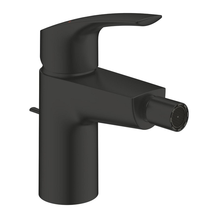 Смесител Grohe Eurosmart, Стоящ, За биде, 115 мм, Черен Мат