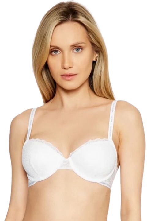 Melltartó Calvin Klein CK ONE F6201-WT-70E 31-21, csipke, 70E, fehér