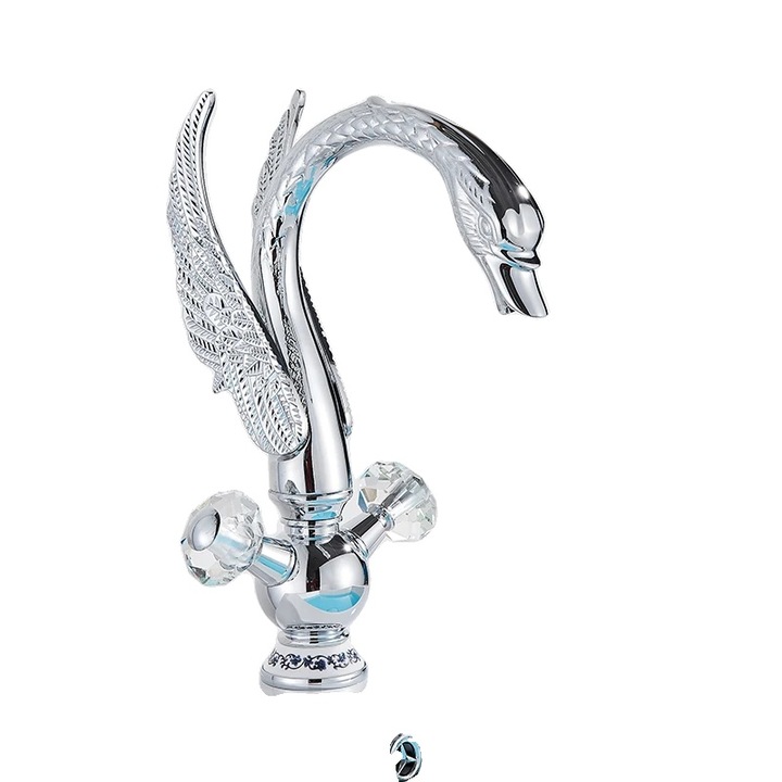 Fürdőszoba csaptelep, sárgaréz, ezüst