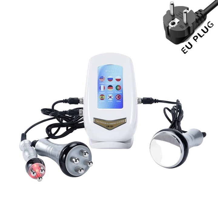 Уред за отслабване чрез ултразвукова кавитация, 40K, компактен дизайн, 35x20x16cm, EU щепсел