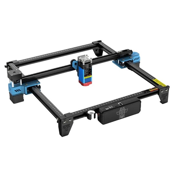 Masina de gravat laser TTS-55 Pro, 40W, 10000 mm/min, set cu Air Assist Kit, 300x300mm, compatibila cu Lightburn, negru