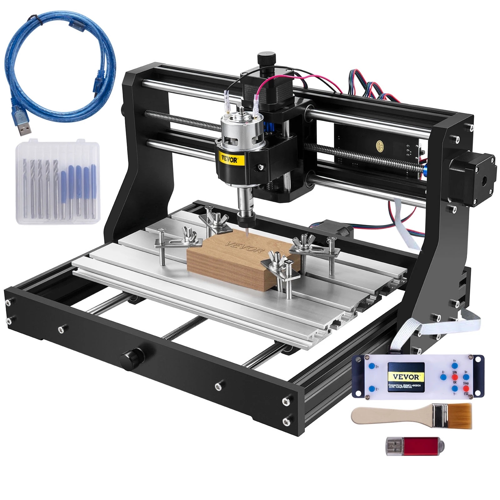 Masina de frezat CNC 3018 PRO Basic, zona de lucru 30x18cm