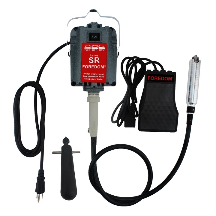 Гъвкава мелница Foredom, 230W, регулируема скорост, обхват на затягане 0-5mm, 220V