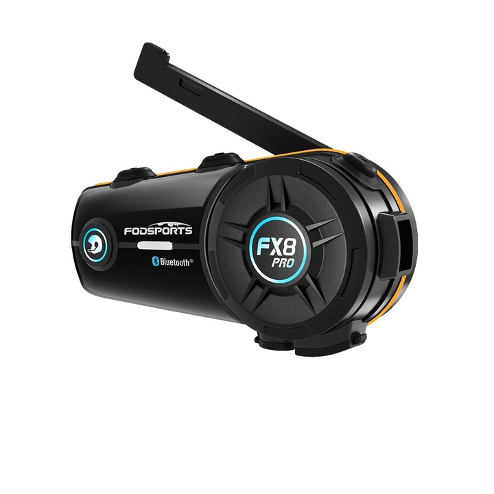 Intercom pentru motocicleta, 2000m, Bluetooth, impermeabil, compatibilitate universala, 40mm difuzoare