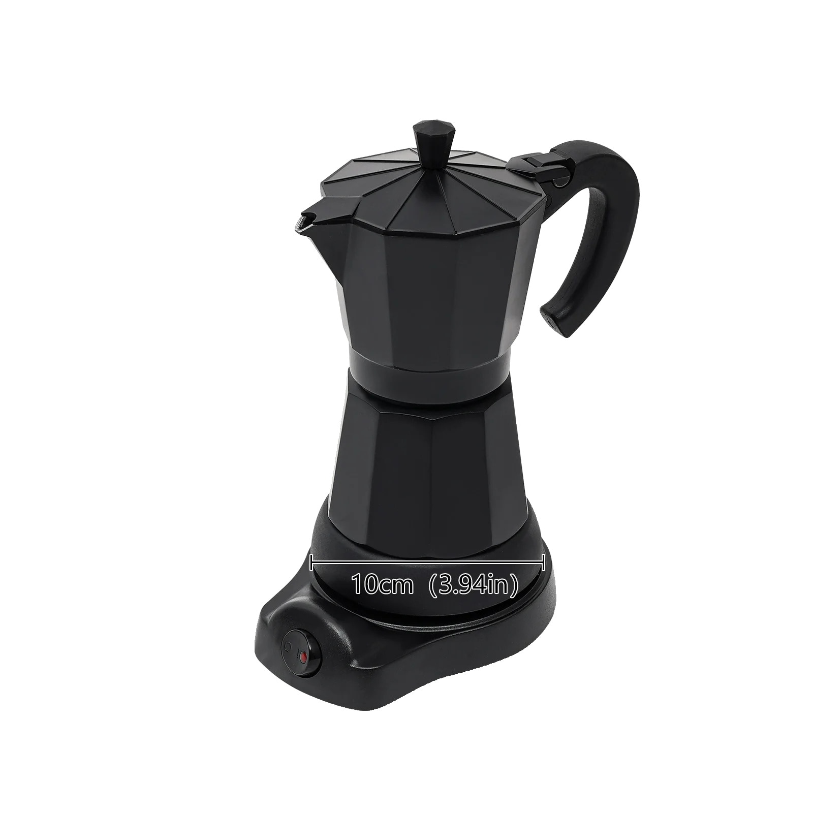 Cafetiera electrica Moka, 300ml, 6 cani, 480W, detasabila, rosie