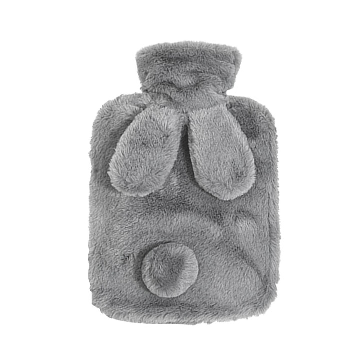 Бутилка за топла вода, за болки във врата и раменете, менструални спазми, топъл и студен компрес, едноцветна, 500 мл