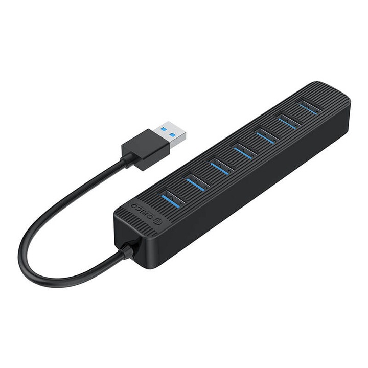 Orico USB хъб, 7 USB 3.0 порта, черен