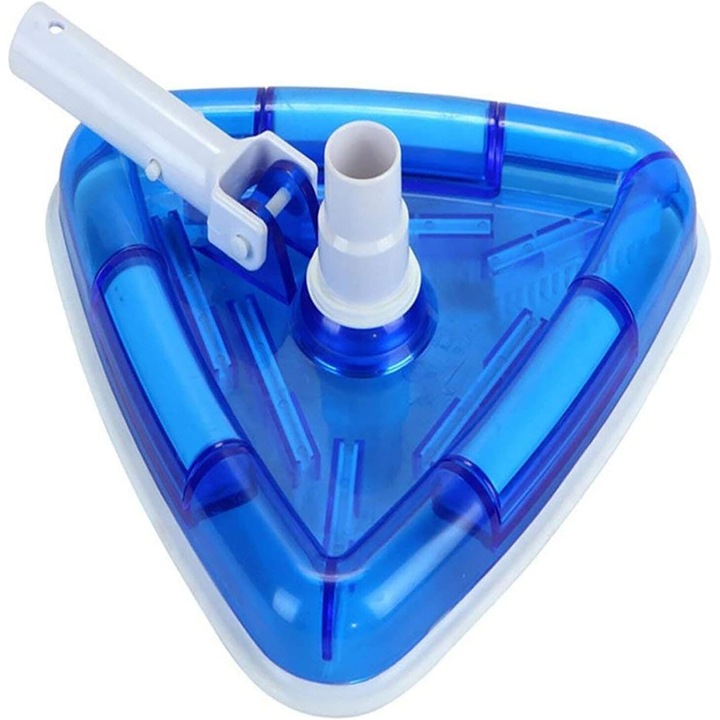 Професионална прахосмукачка за басейн, Enforose, триъгълна глава от ABS пластмаса, маневреност без огъване, синя