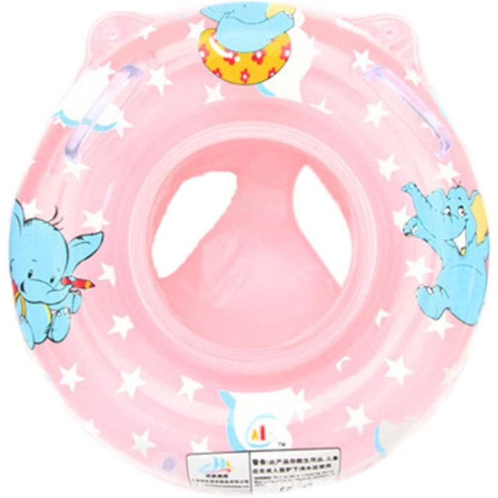 Colac de plaja pentru bebelusi, AMRINUGL, flotant cu perna moale, PVC ecologic, 0-1 an, pentru baie si piscina