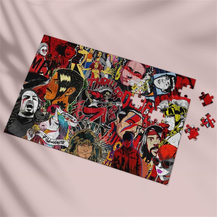 Декоративен пъзел 300 части, longziming, HD, водоустойчив, 380x260 мм